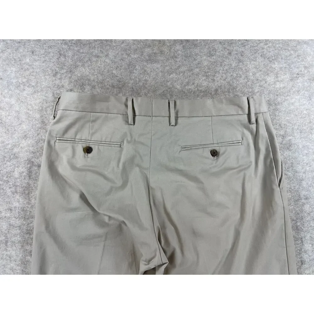 J. Crew Factory Men's Flex Bedford Khaki Chino Pants Stretch Size 34x30 (27.5)